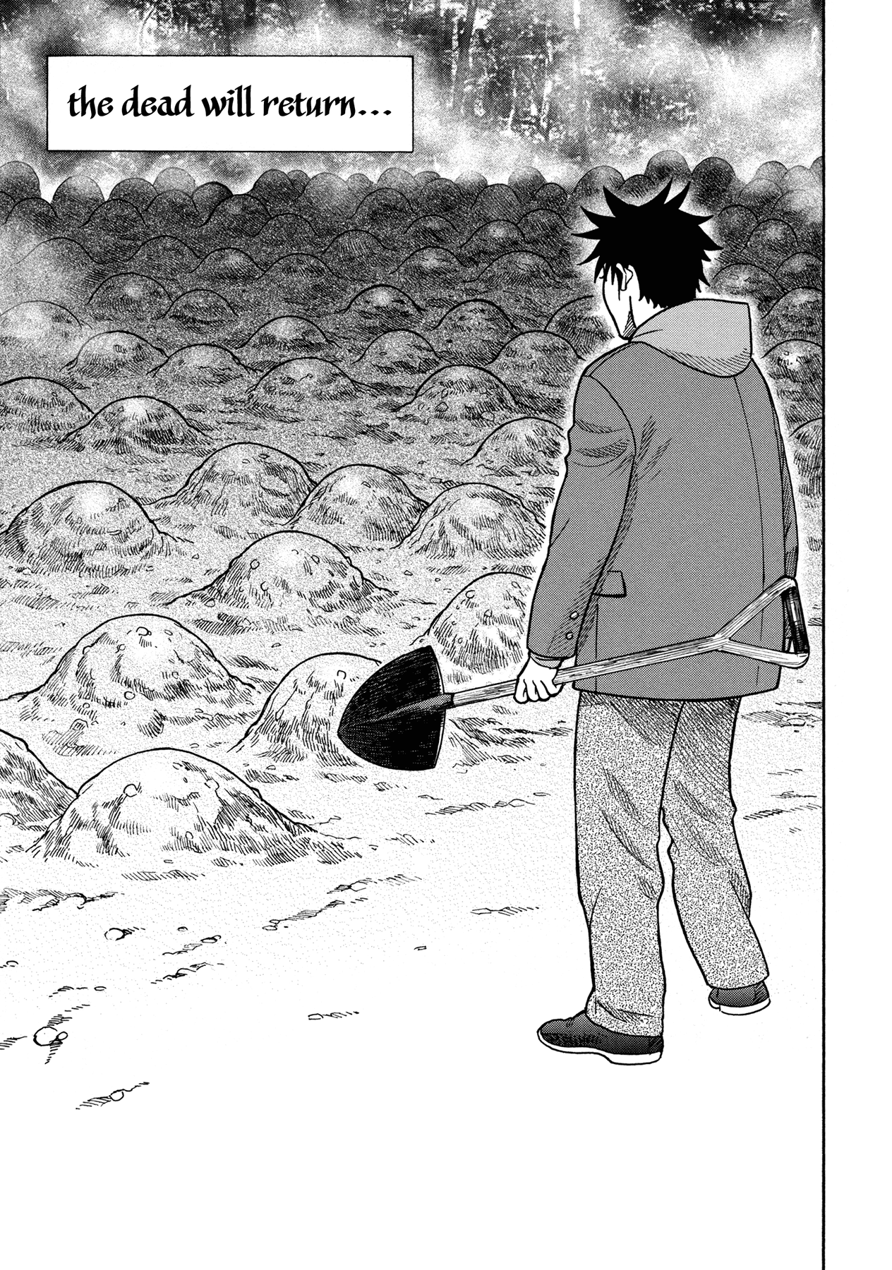 Manga of the Dead Chapter 5.2 page 36 - Chapter 5 v2 : Forest of Spirits by Hokazono Masaya