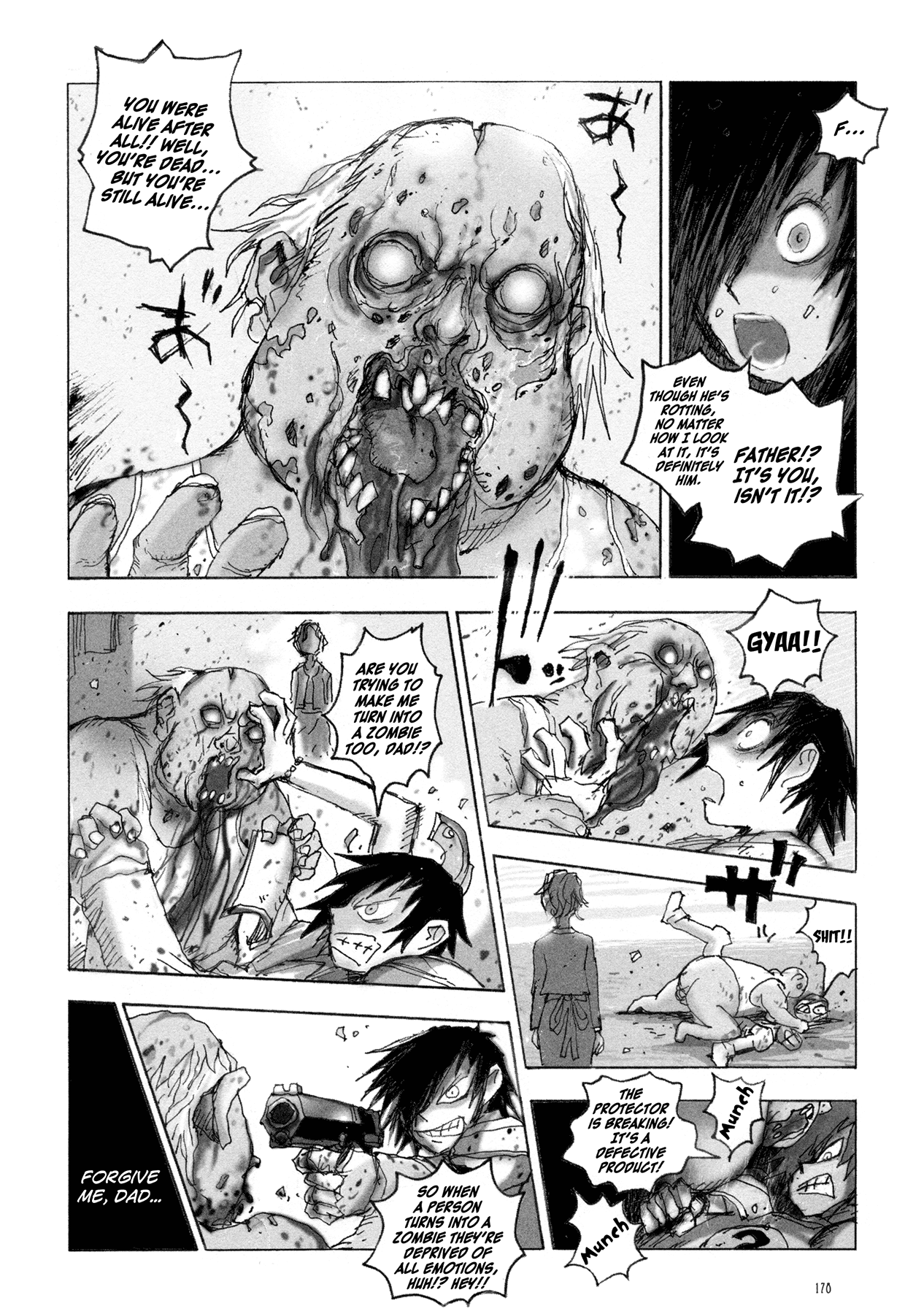 Manga of the Dead Chapter 6.2 page 33 - Chapter 6 v2 : Zombie Boy by Hiromoto Shinichi