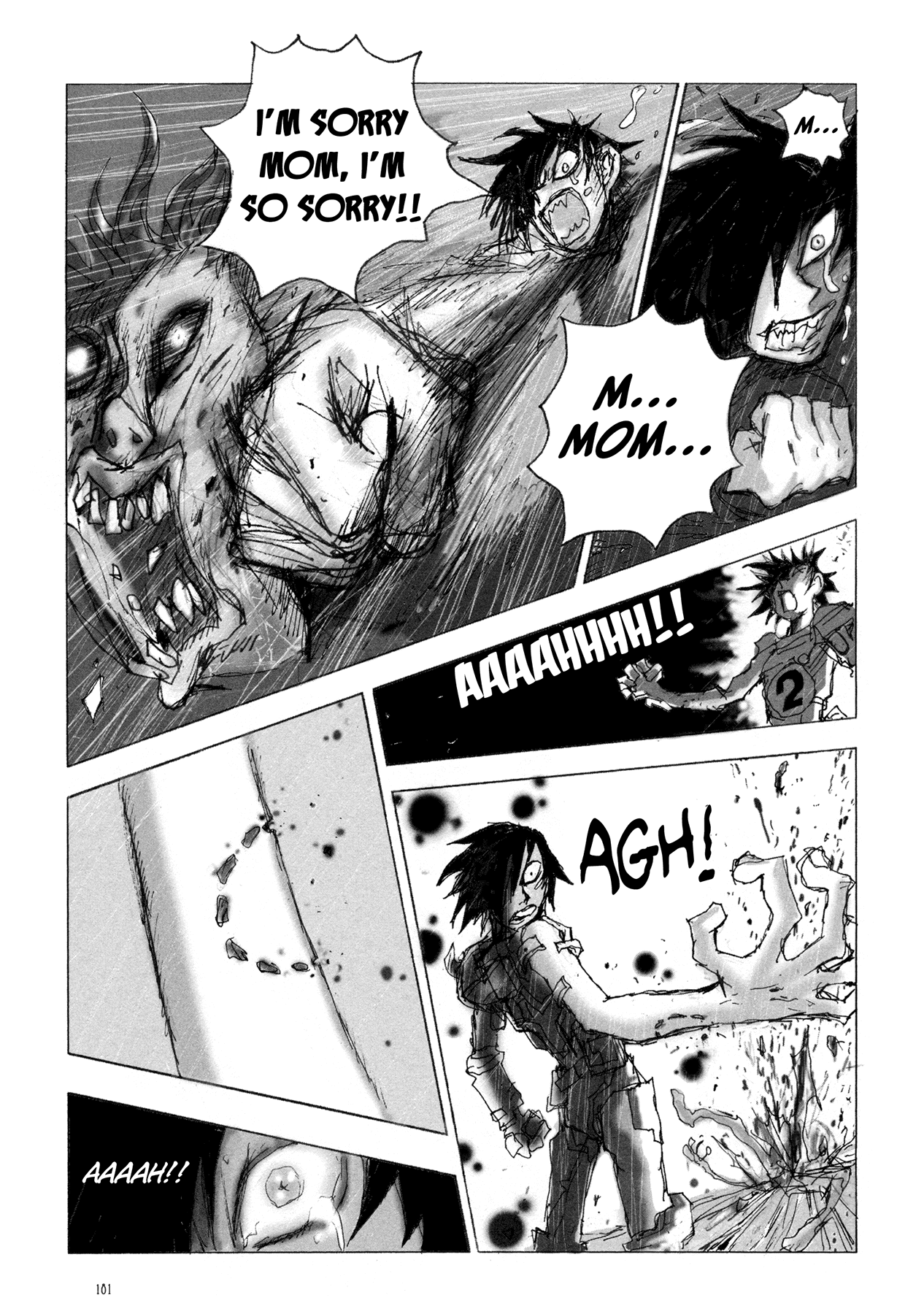 Manga of the Dead Chapter 6.2 page 36 - Chapter 6 v2 : Zombie Boy by Hiromoto Shinichi