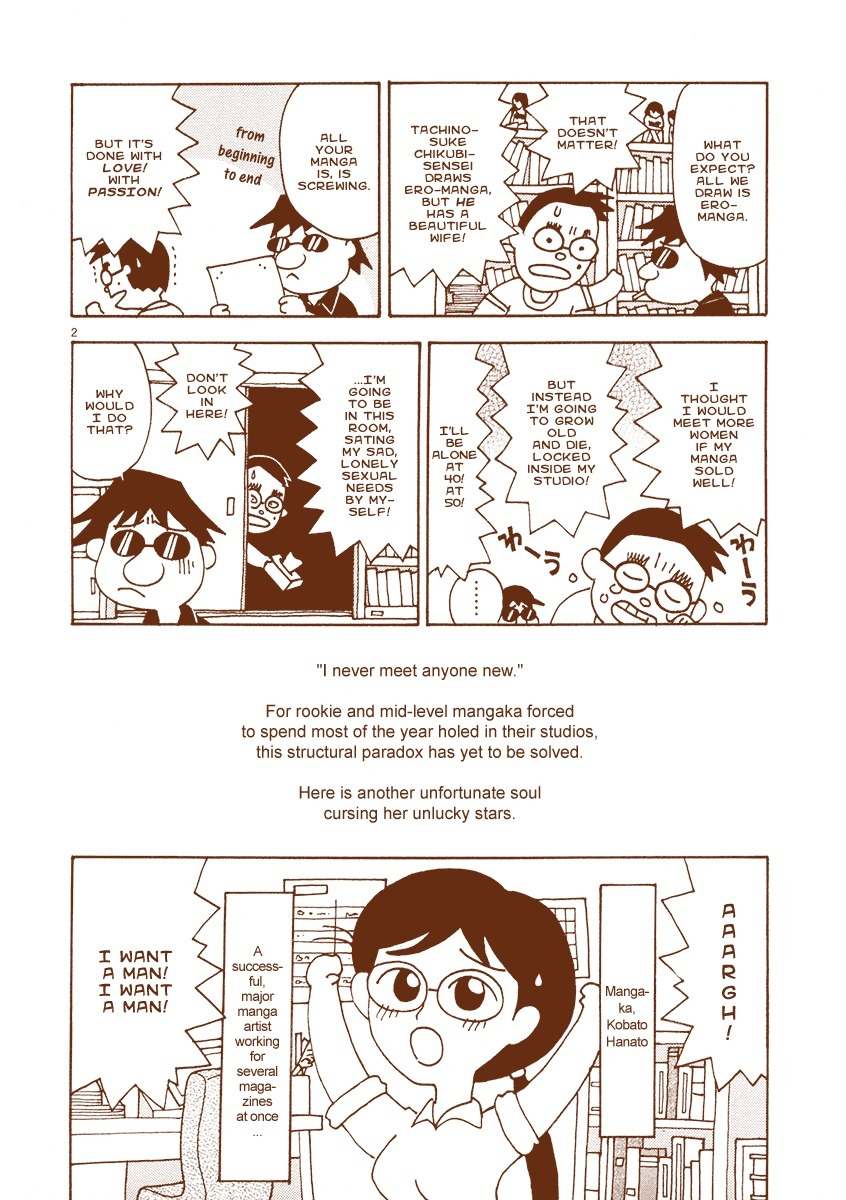 Mangaka Chou Zankoku Monogatari Chapter 16 page 2 - Chapter 16: Mr. No Women vs. Ms. No Men