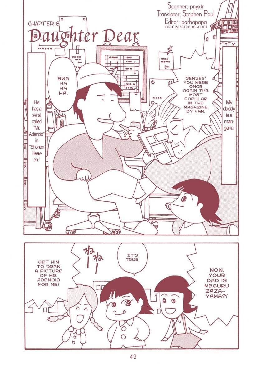 Mangaka Chou Zankoku Monogatari Chapter 8 page 1 - Chapter 8: Daughter Dear
