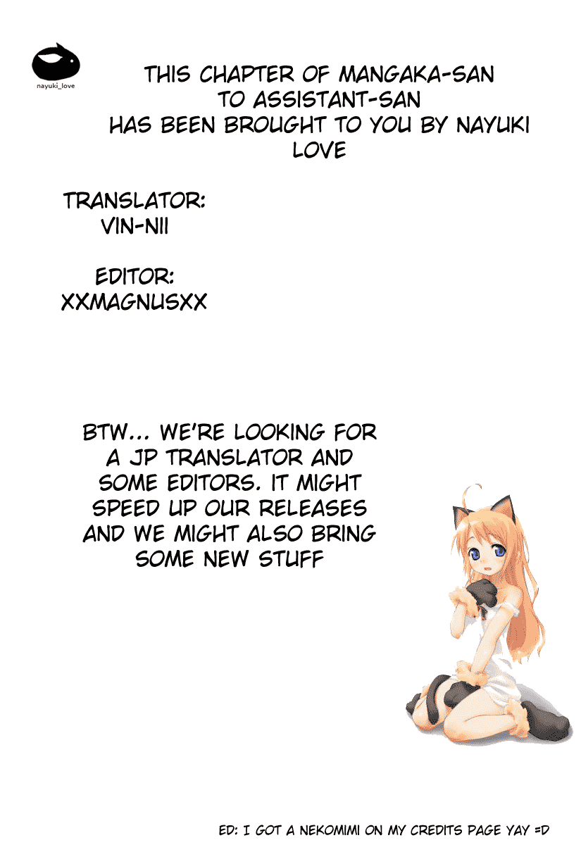 Mangaka-san to Assistant-san to Chapter 10 page 9 - Chapter 10
