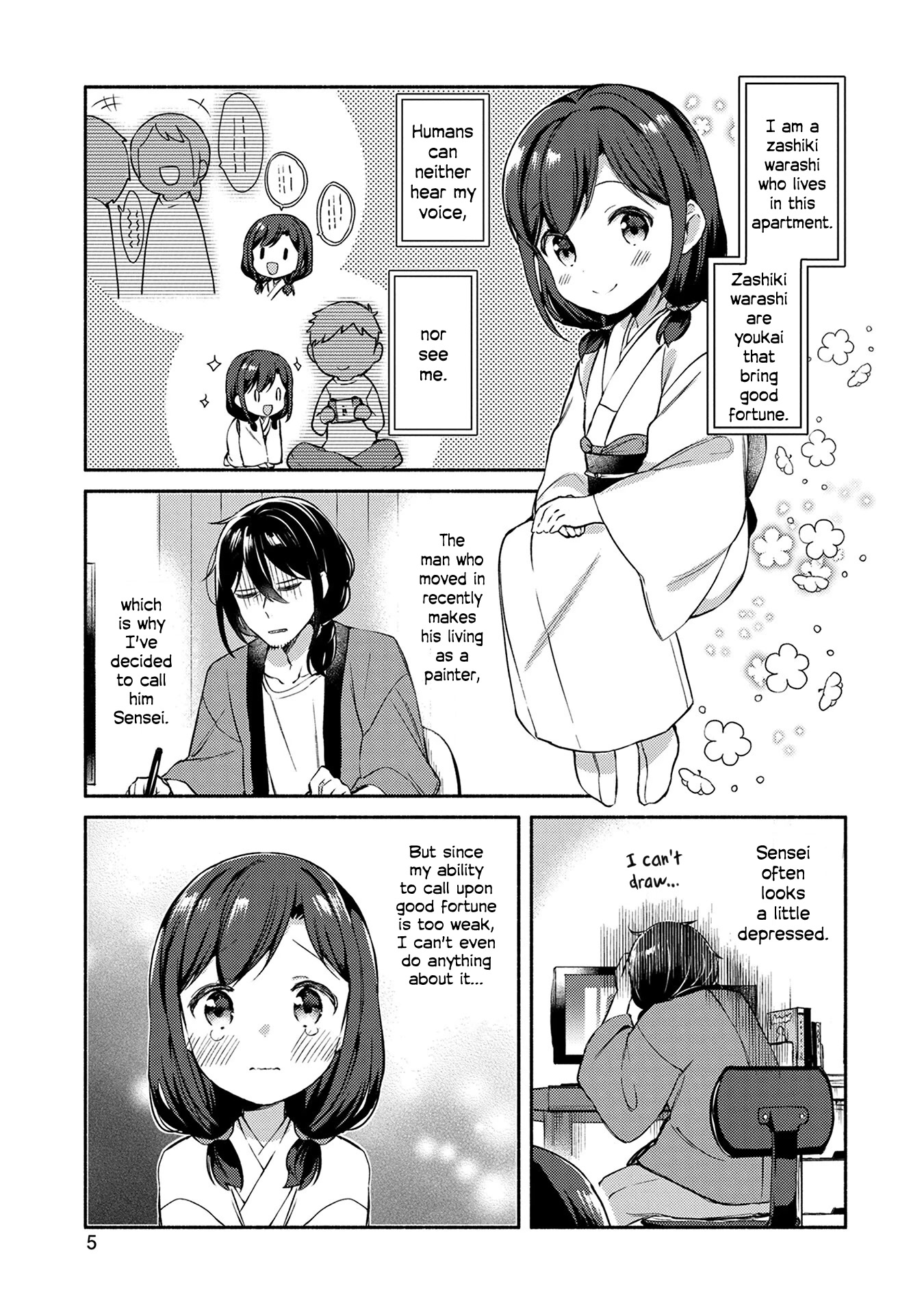 Mangaka-sensei to Zashiki Warashi Chapter 1 page 6 - Chapter 1
