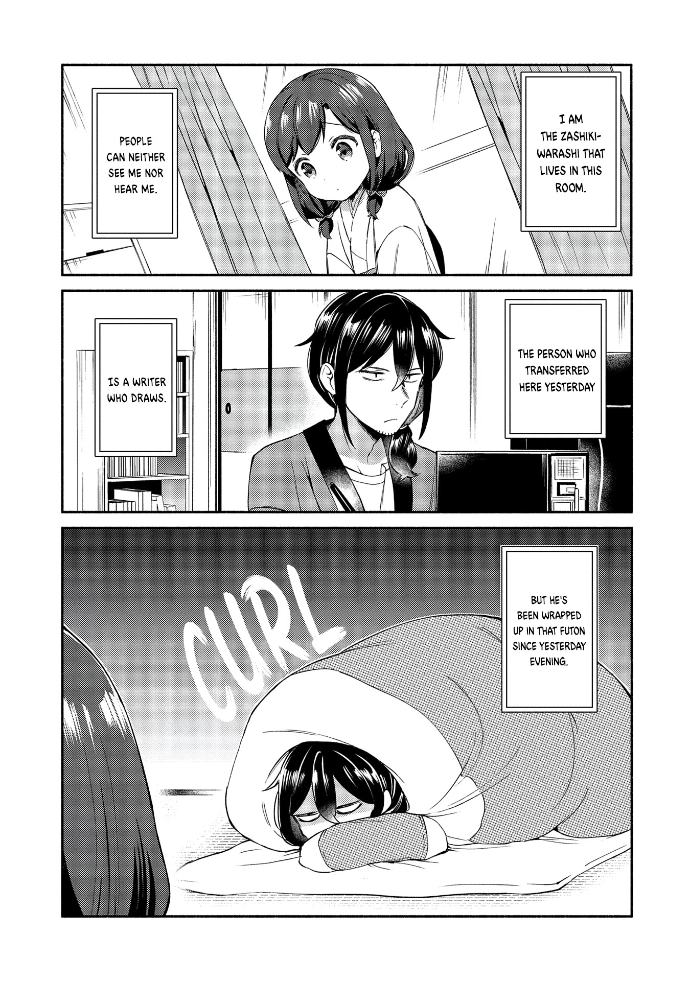 Mangaka-sensei to Zashiki Warashi Chapter 2 page 1 - Chapter 2