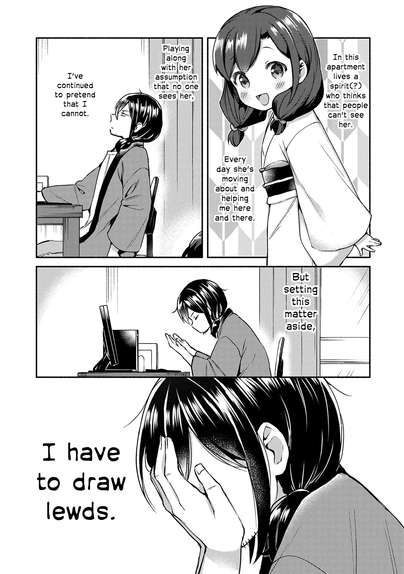 Mangaka-sensei to Zashiki Warashi Chapter 6 page 1 - Chapter 6