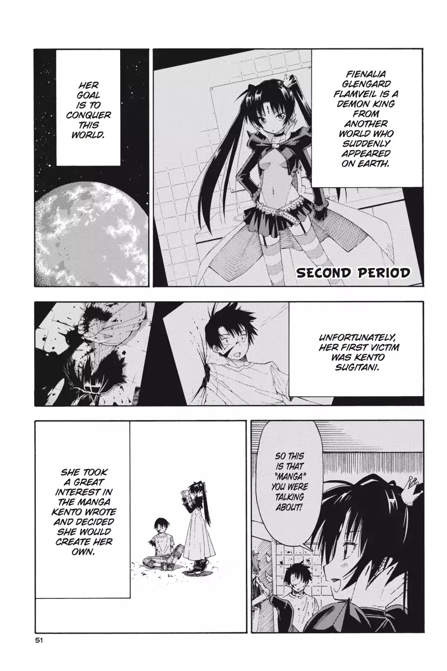 Mansen Maou Shoujo Ena-sama Chapter 2 page 1 - Chapter 2: Vol.1 2nd Period: Suggestions for Conquest