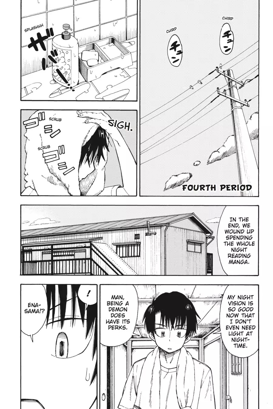 Mansen Maou Shoujo Ena-sama Chapter 4 page 1 - Chapter 4: Vol.1 4th Period: Learning to Use His Left Hand