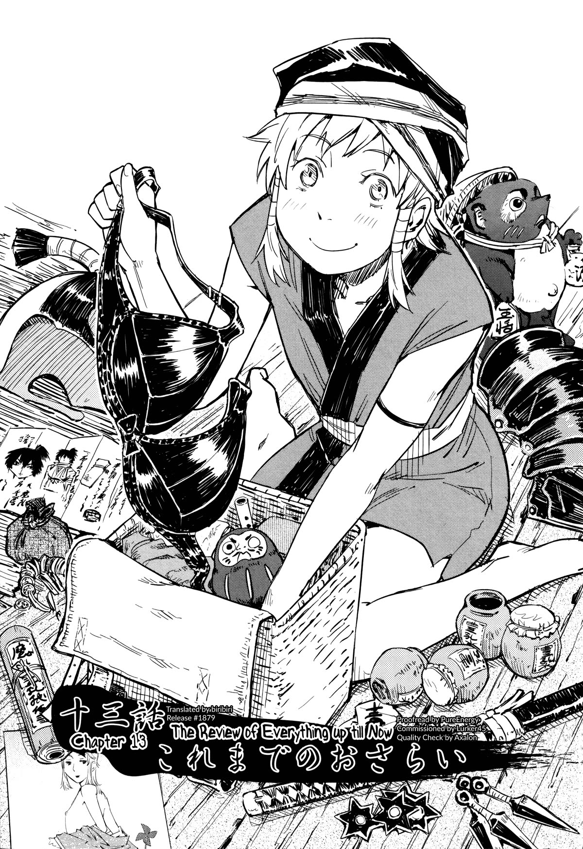 Manyuu Hikenchou Chapter 13 page 1 - Chapter 13: The Review of Everything up till Now