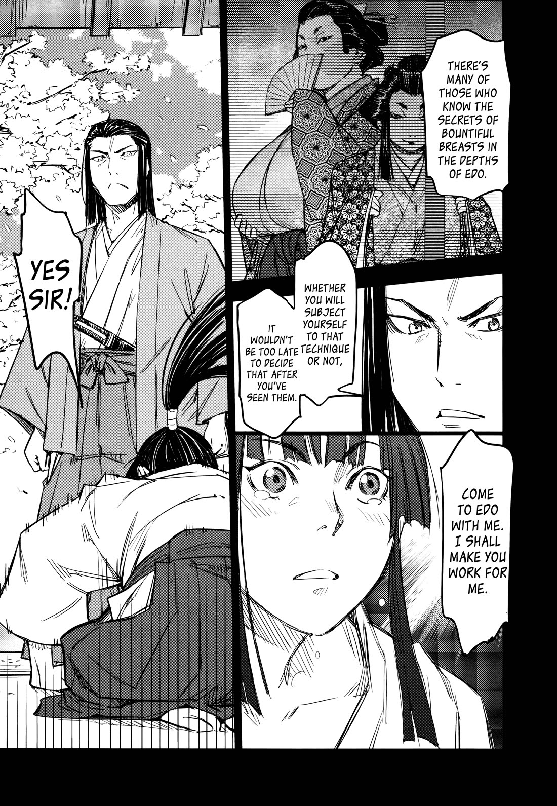 Manyuu Hikenchou Chapter 14 page 23 - Chapter 14: The First Breast Slice
