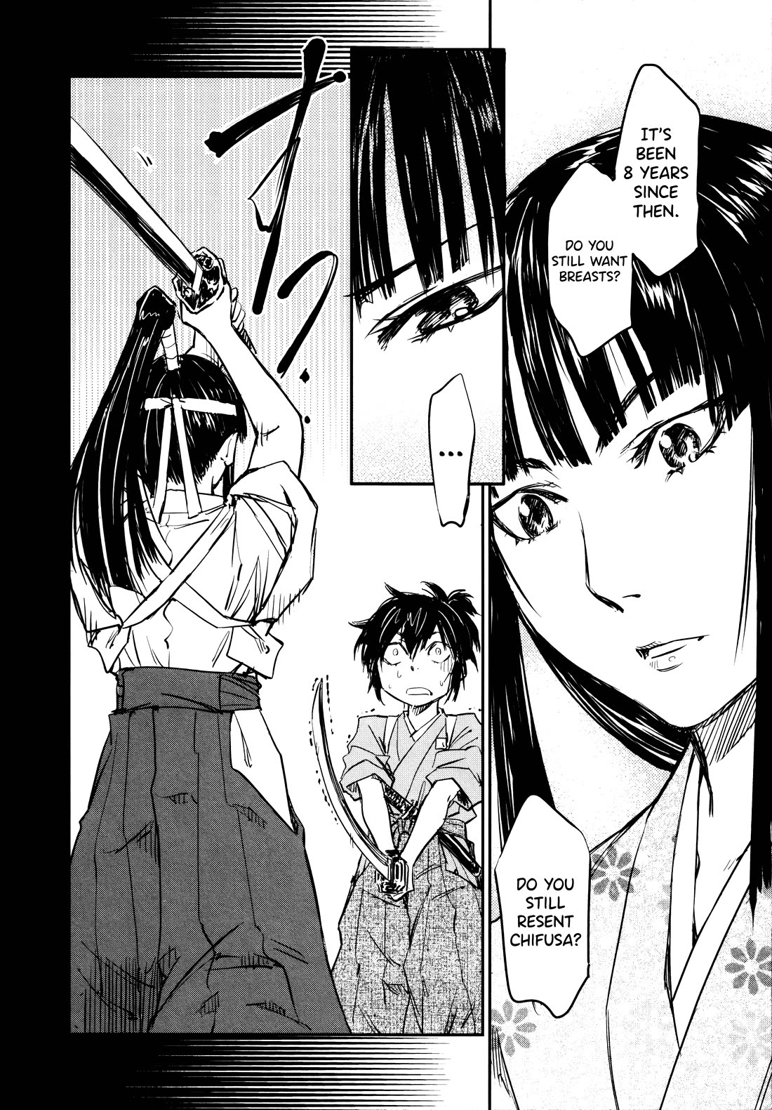 Manyuu Hikenchou Chapter 14 page 32 - Chapter 14: The First Breast Slice