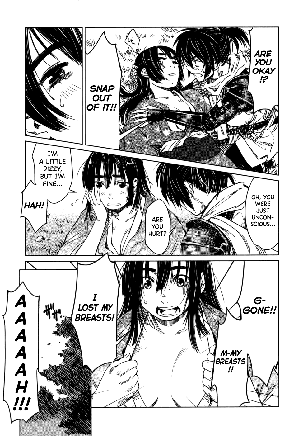Manyuu Hikenchou Chapter 3 page 3 - Chapter 3: Mysterious Breasts Disappearance