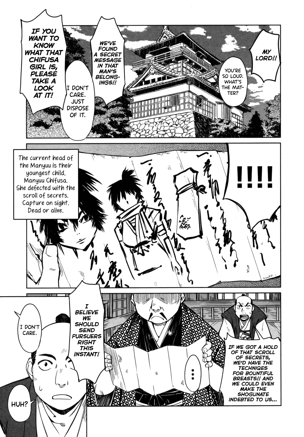 Manyuu Hikenchou Chapter 3 page 33 - Chapter 3: Mysterious Breasts Disappearance