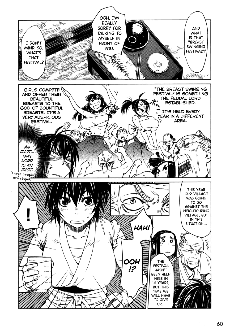Manyuu Hikenchou Chapter 3 page 6 - Chapter 3: Mysterious Breasts Disappearance