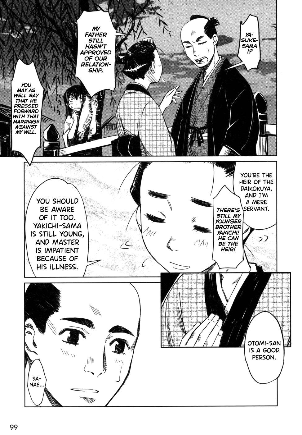 Manyuu Hikenchou Chapter 4 page 9 - Chapter 4: Unrequited Love of a Textile Wholesale Dealer