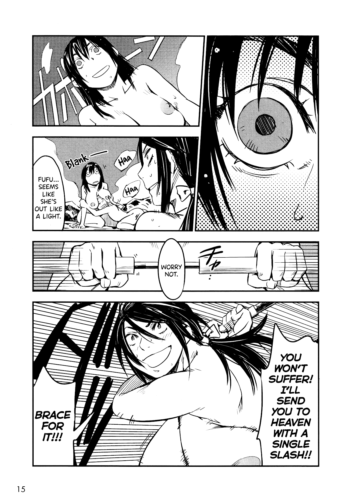 Manyuu Hikenchou Chapter 7 page 15 - Chapter 7: Pleasure!! Breast Illusion
