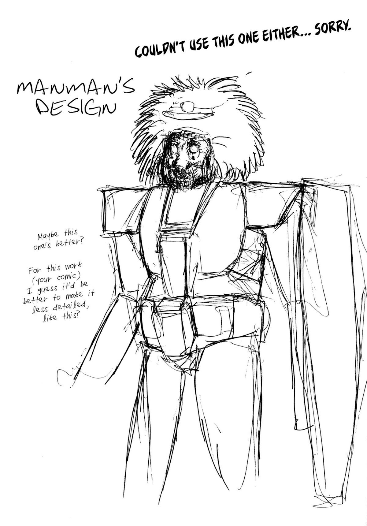Manyuuki - Babaa to Awarenage Bokutachi Chapter 12 page 3 - Chapter 12: Extra - H-shi's Rough Concept Sketches