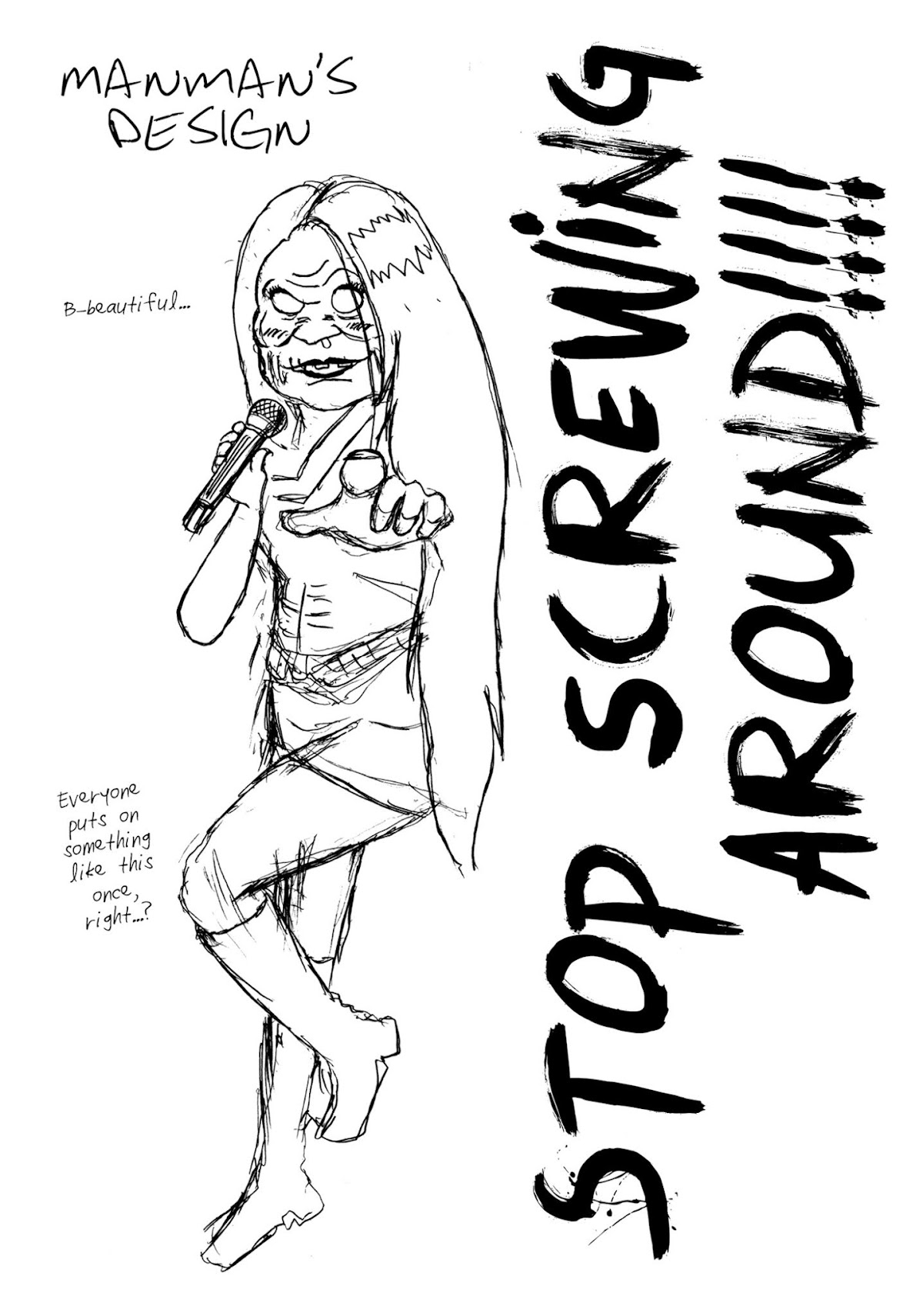Manyuuki - Babaa to Awarenage Bokutachi Chapter 12 page 6 - Chapter 12: Extra - H-shi's Rough Concept Sketches