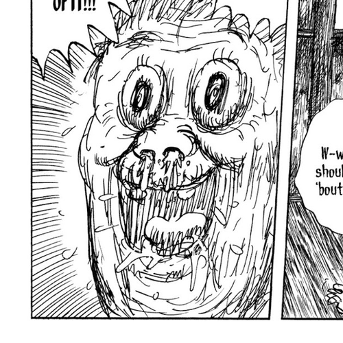Manyuuki - Babaa to Awarenage Bokutachi Chapter 4: No Neck Man cover