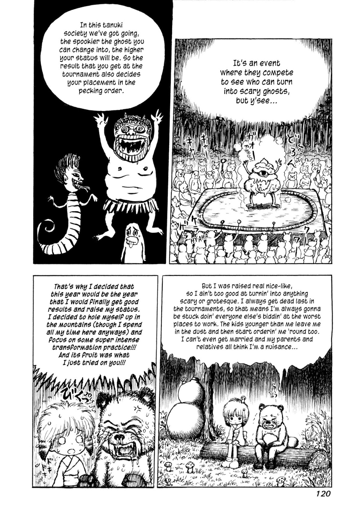 Manyuuki - Babaa to Awarenage Bokutachi Chapter 6 page 8 - Chapter 6: Heisei Tanuki Battle Dick
