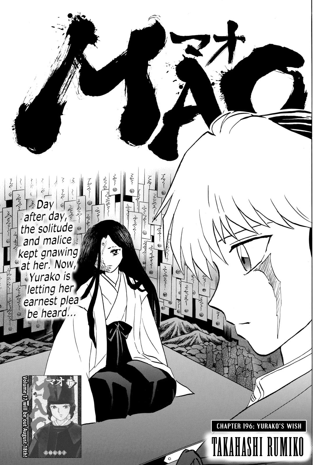 Mao Chapter 196 page 1 - Chapter 196: Yurako's Wish