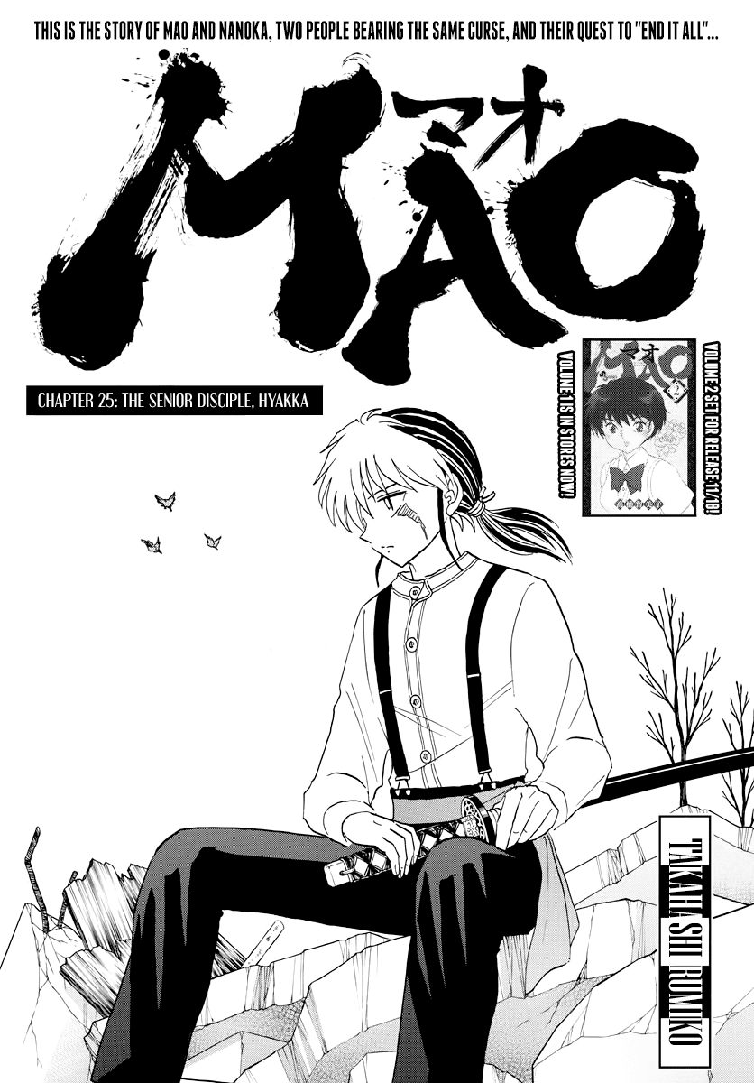 Mao Chapter 25 page 1 - Chapter 25: The Senior Disciple, Hyakka