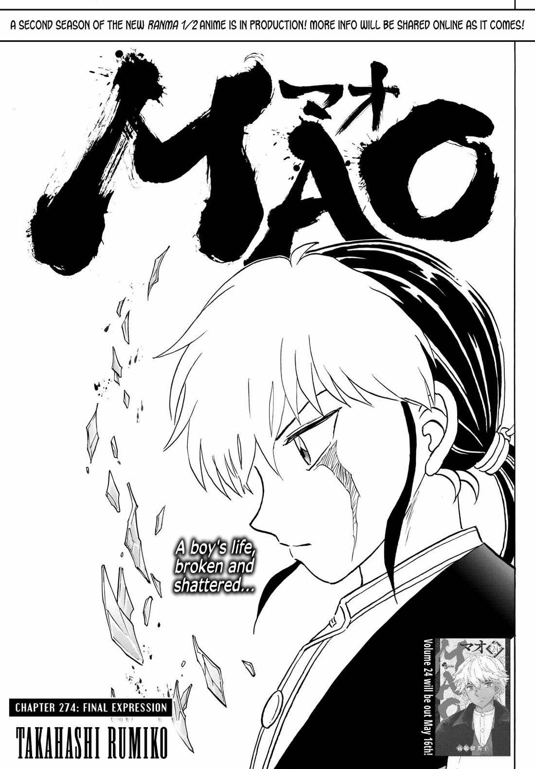 Mao Chapter 274 page 1 - Chapter 274: Final Expression