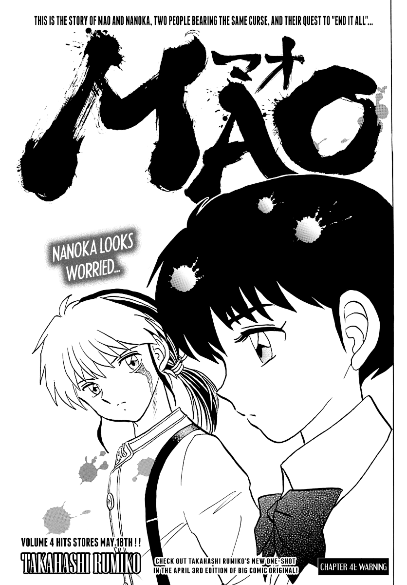 Mao Chapter 41 page 1 - Chapter 41: Warning