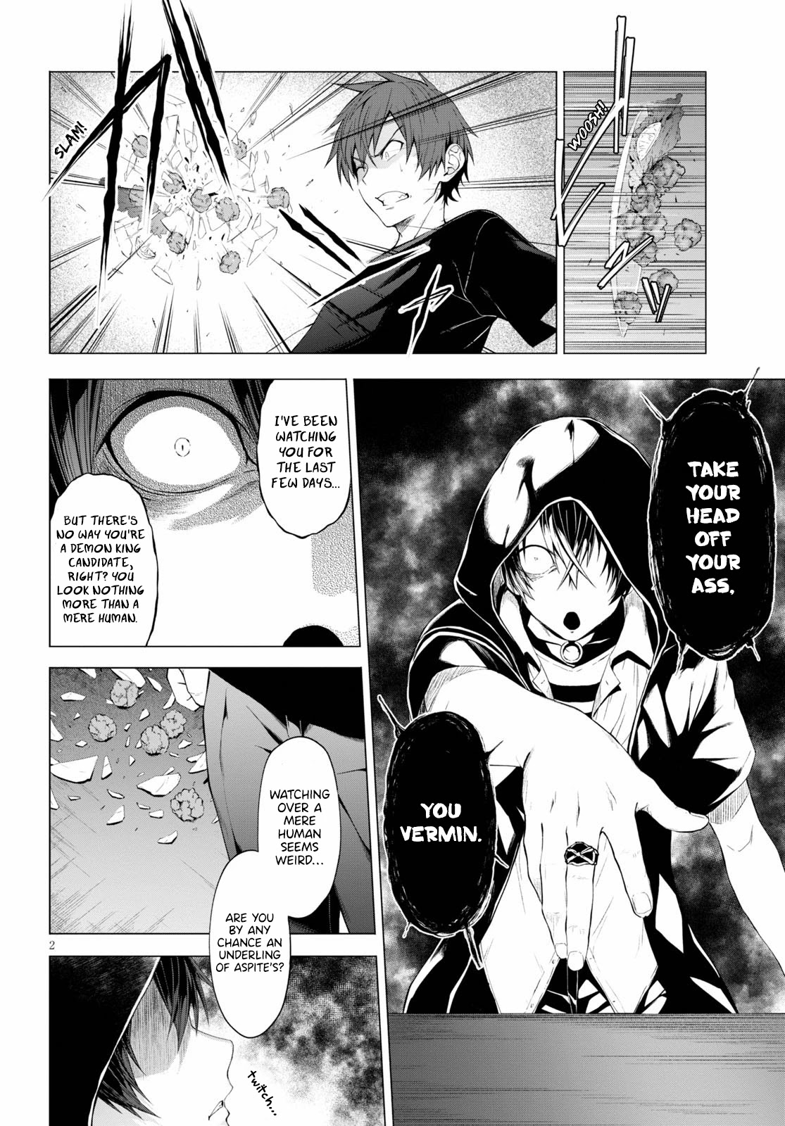 Maou Gakuen no Hangyakusha Chapter 11 page 2 - Chapter 11: Fucking Sl●t