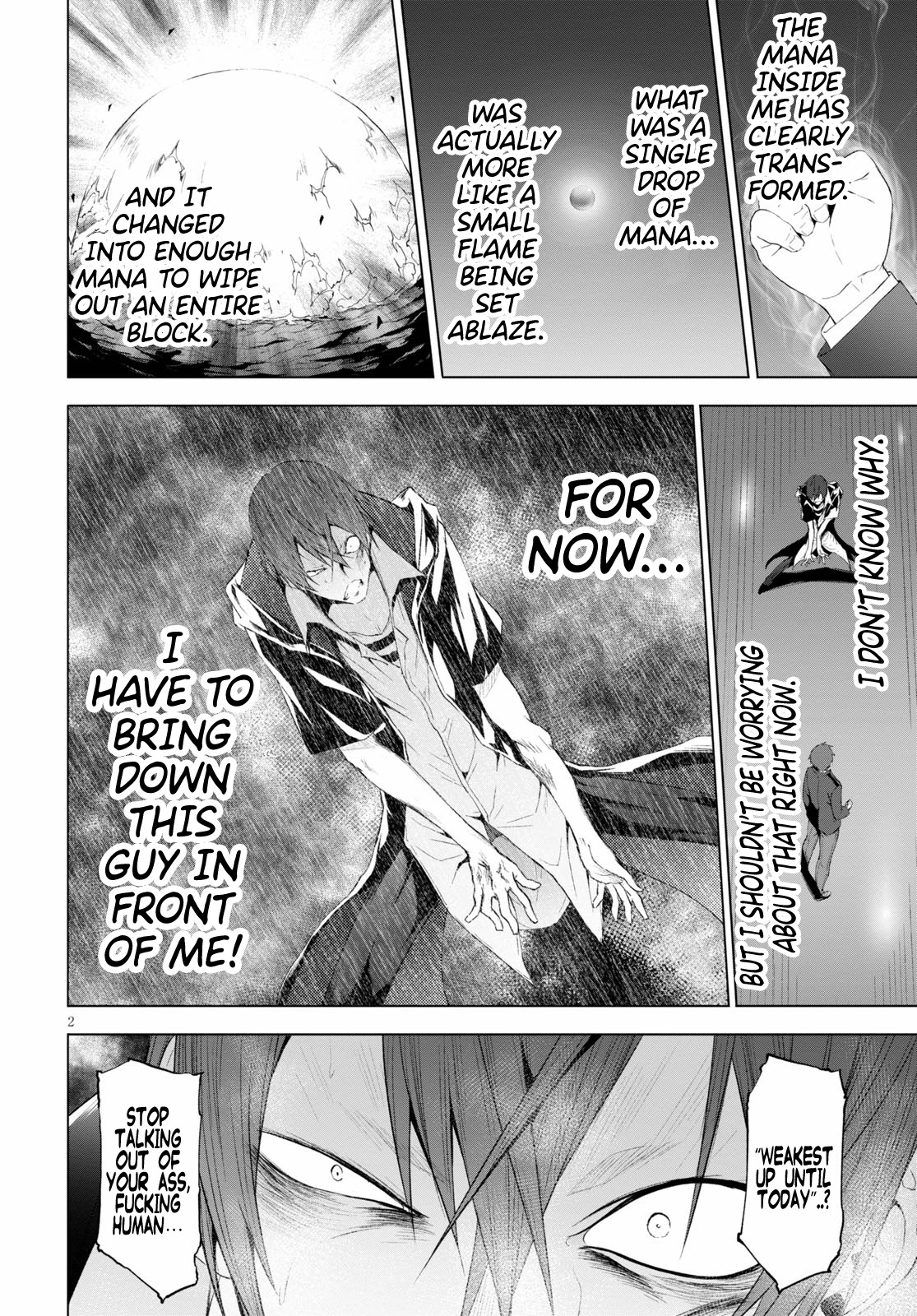 Maou Gakuen no Hangyakusha Chapter 14 page 2 - Chapter 14: A Human's Growth Is Infinite