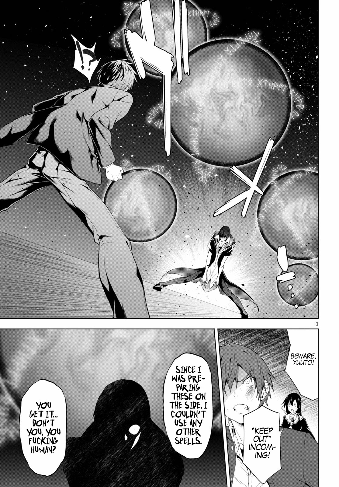 Maou Gakuen no Hangyakusha Chapter 14 page 3 - Chapter 14: A Human's Growth Is Infinite