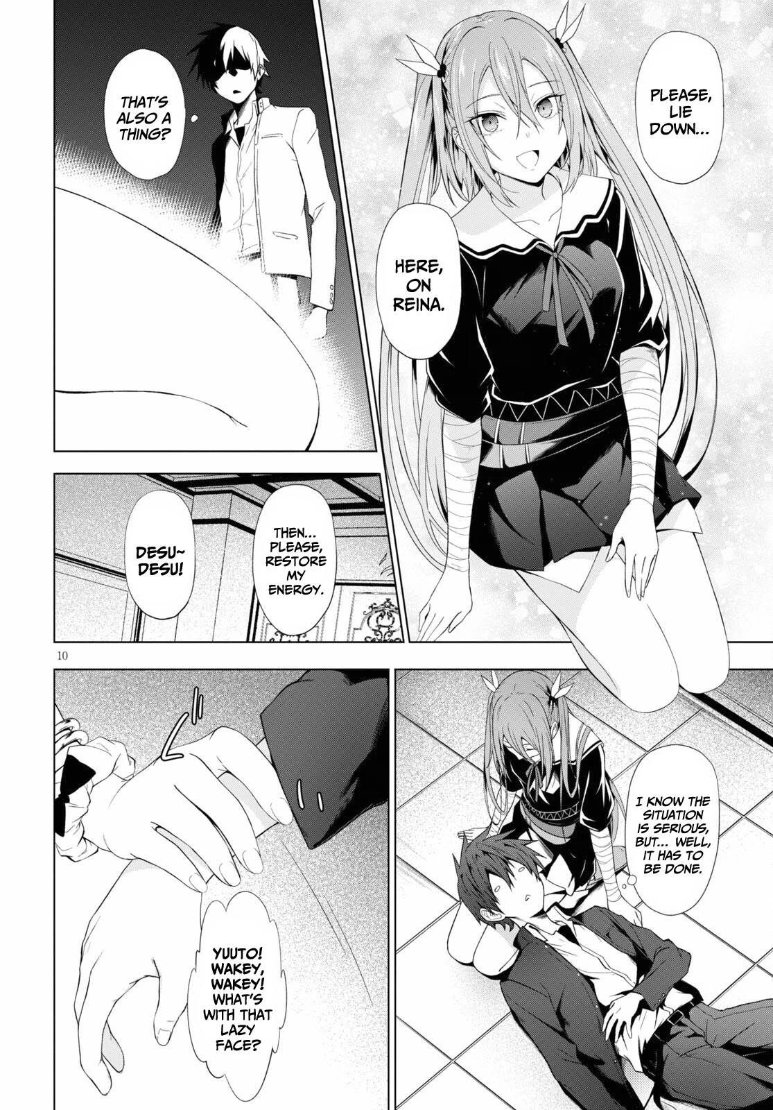 Maou Gakuen no Hangyakusha Chapter 19 page 11 - Chapter 19: Lap Pillow