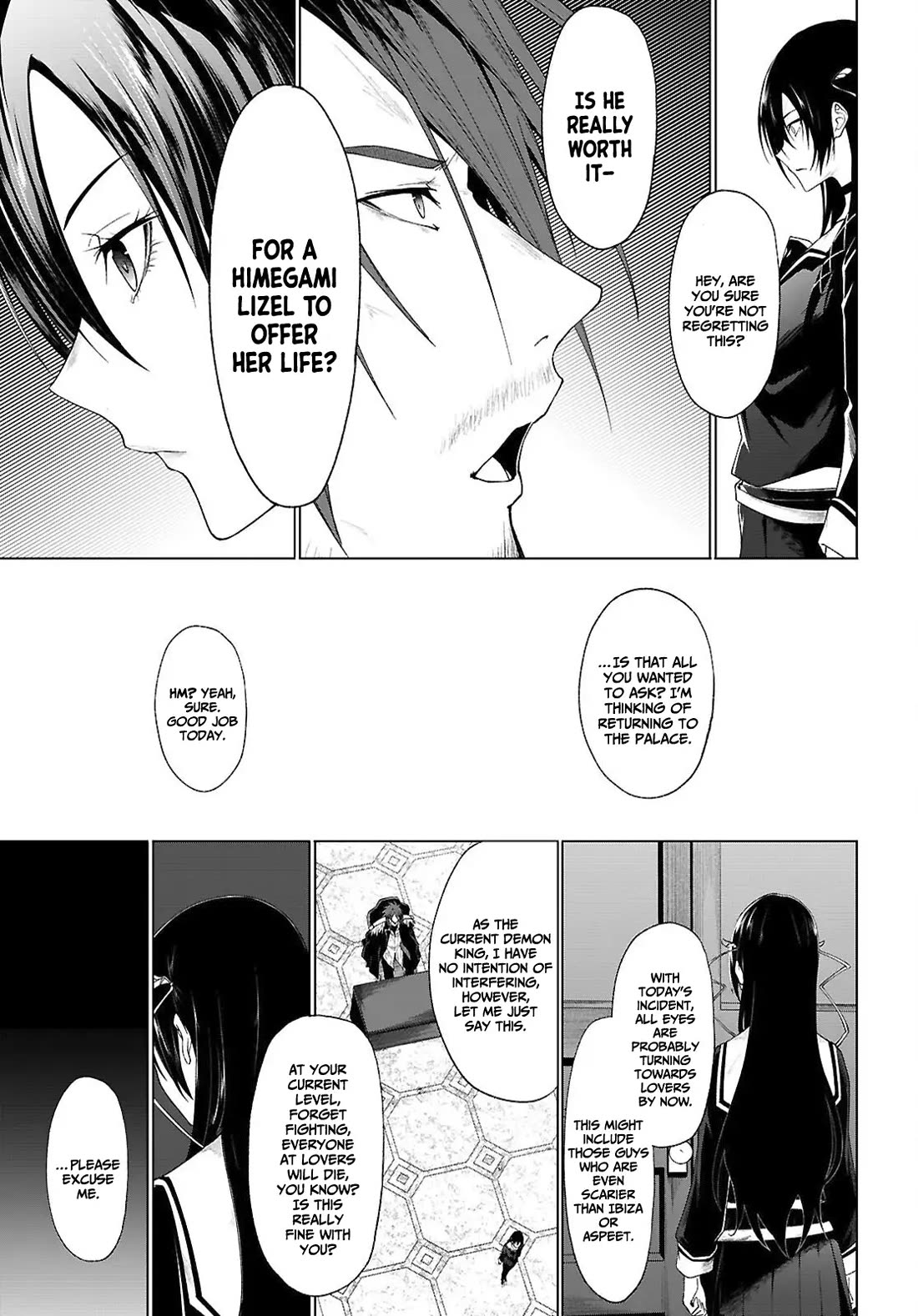 Maou Gakuen no Hangyakusha Chapter 47 page 10 - Chapter 47: The compensation for a Life