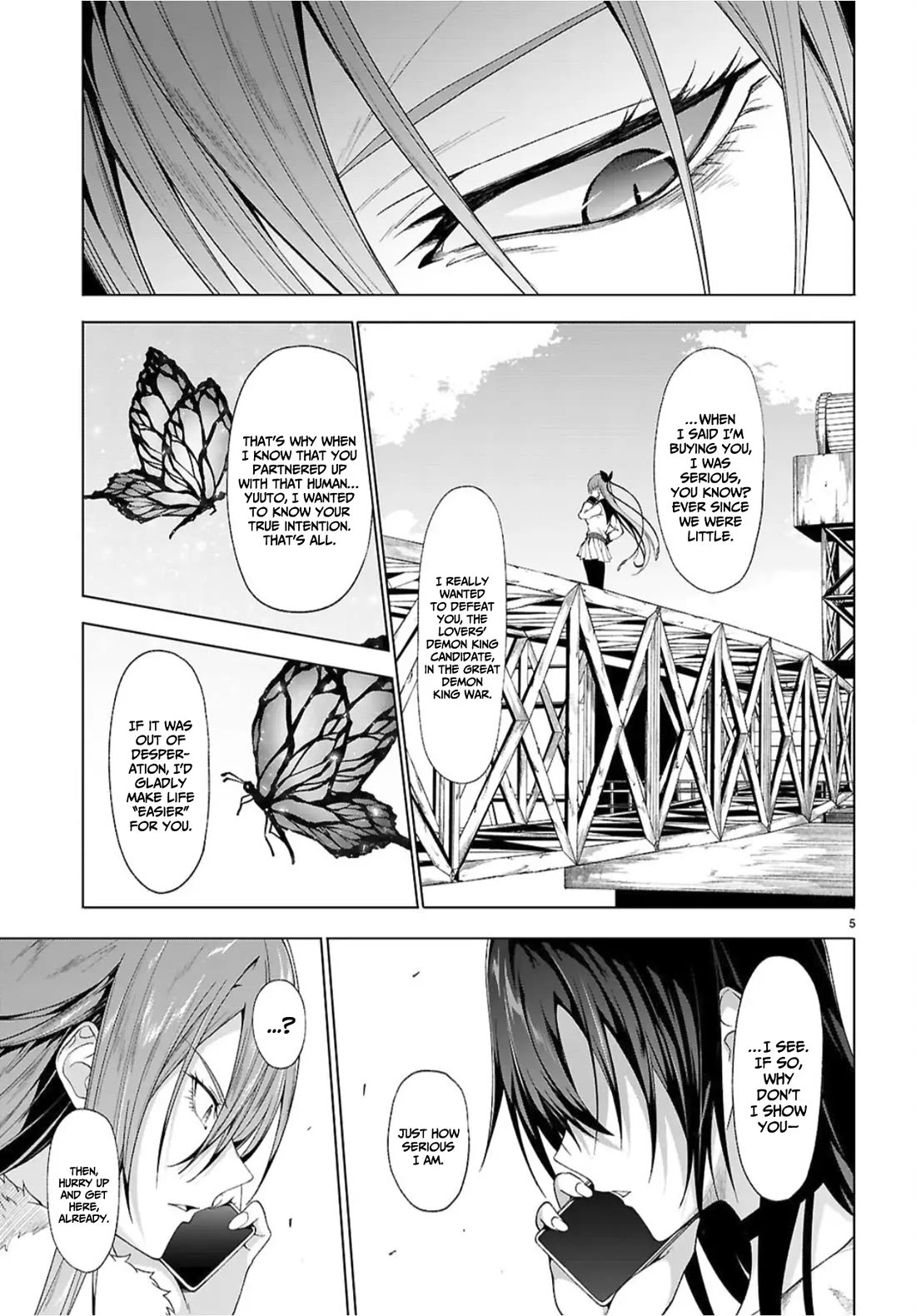 Maou Gakuen no Hangyakusha Chapter 49 page 6 - Chapter 49: Love and Quarrels and The Demon King's Throne [END]