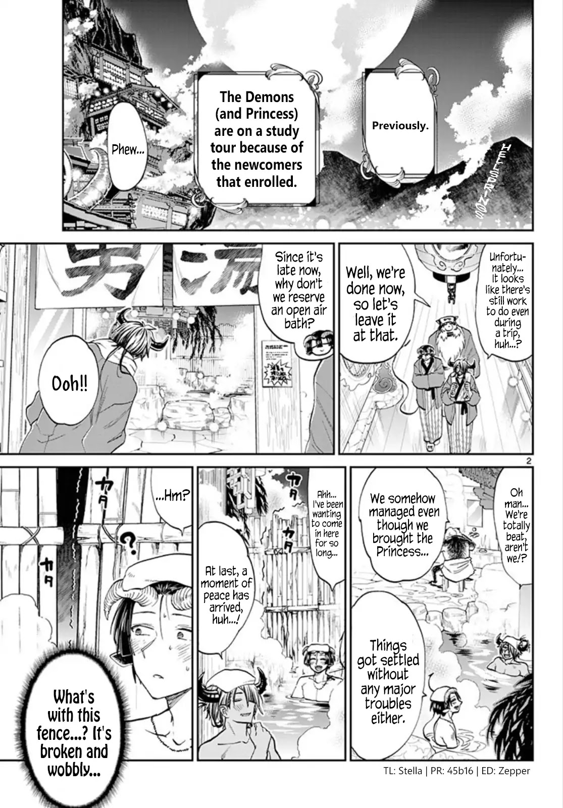 Maou-jou de Oyasumi Chapter 100 page 2 - Chapter 100: Let's Show Some Skin, Whee!