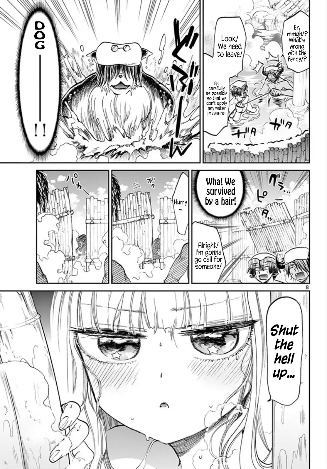 Maou-jou de Oyasumi Chapter 100 page 8 - Chapter 100: Let's Show Some Skin, Whee!