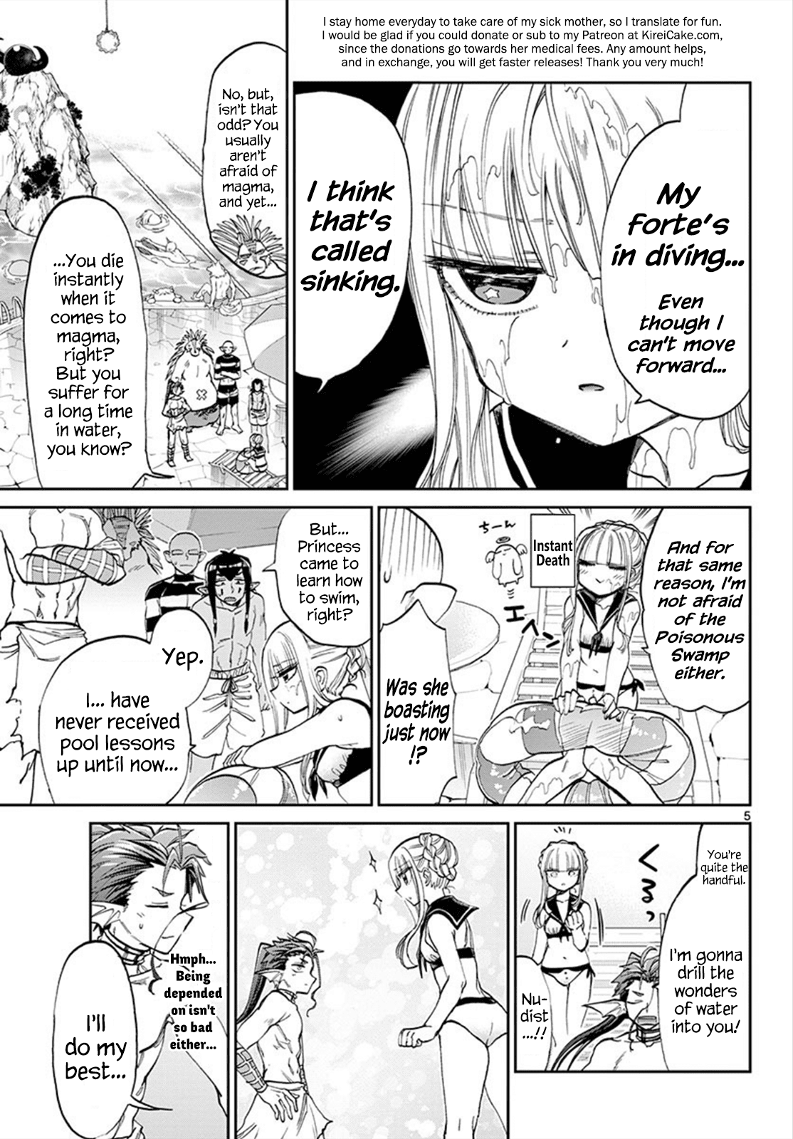 Maou-jou de Oyasumi Chapter 102 page 5 - Chapter 102: You'll Be Able To Sleep 100% During Fifth Period Math