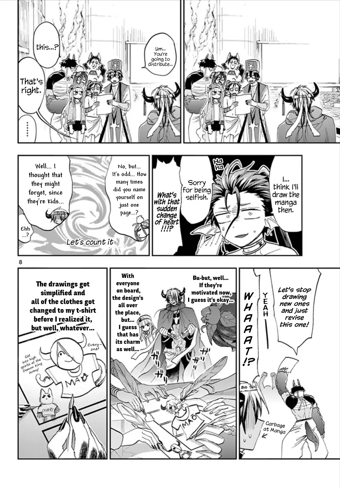 Maou-jou de Oyasumi Chapter 106 page 8 - Chapter 106: Deadlines Turn Creatures Weird