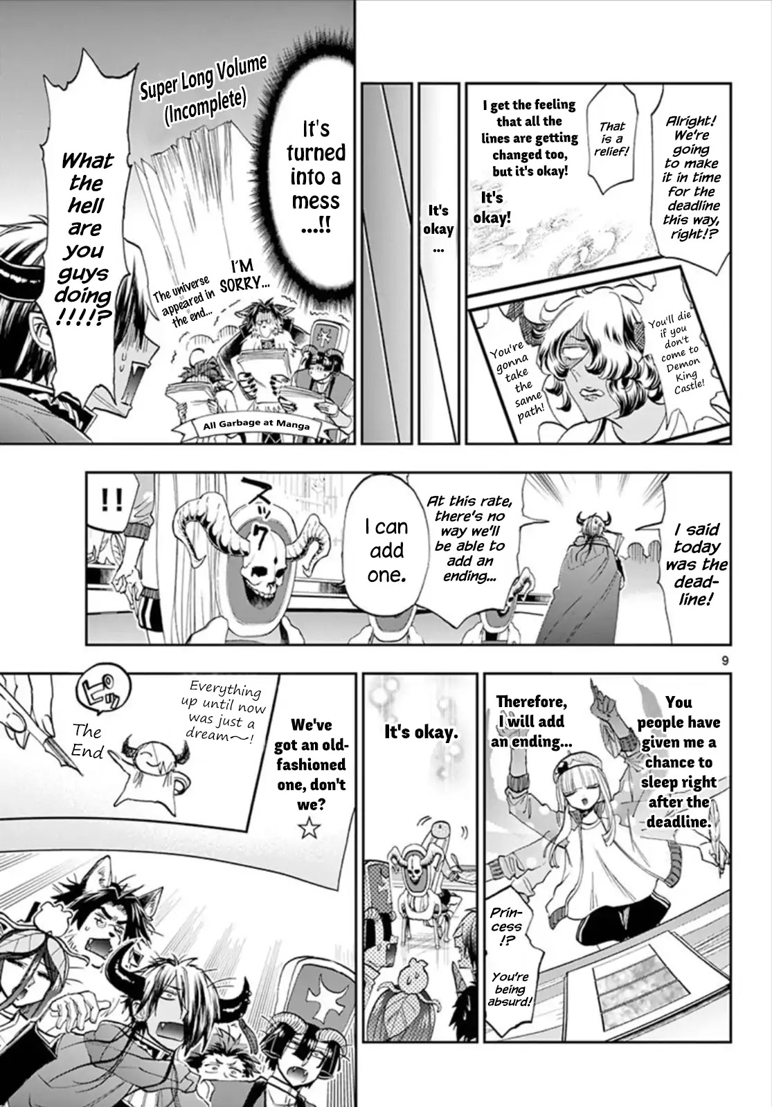 Maou-jou de Oyasumi Chapter 106 page 9 - Chapter 106: Deadlines Turn Creatures Weird