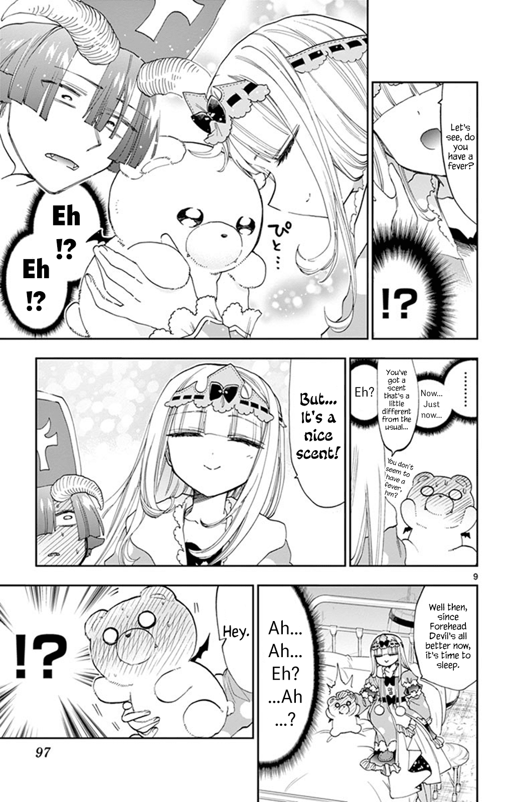 Maou-jou de Oyasumi Chapter 112 page 9 - Chapter 112: Do Your Best! Forehead Demon Monk!