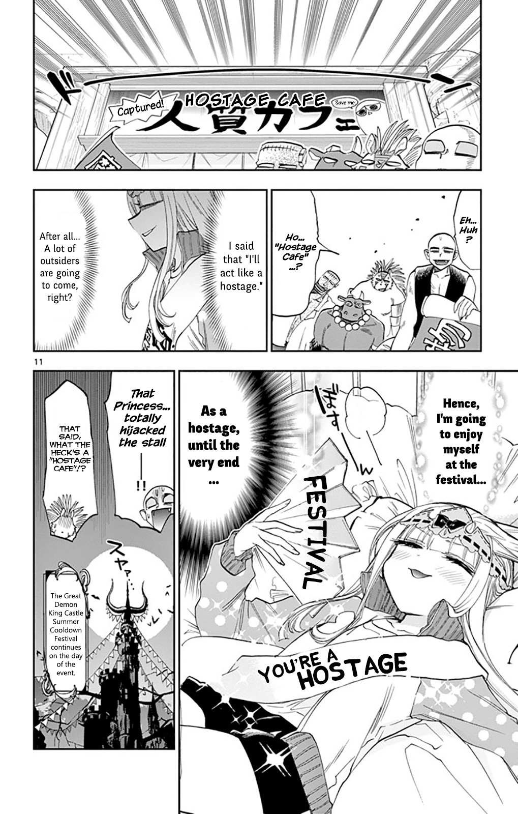 Maou-jou de Oyasumi Chapter 113 page 11 - Chapter 113: I'd Like to Have a Sleepover or Something at School, Hm?