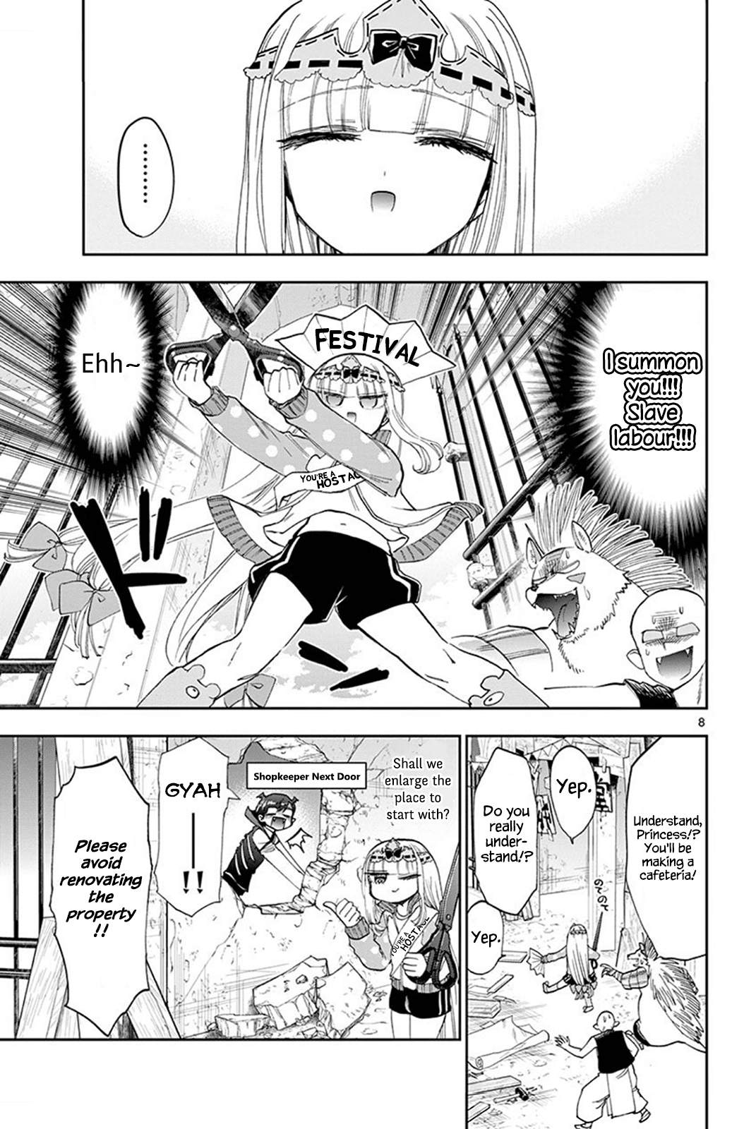 Maou-jou de Oyasumi Chapter 113 page 8 - Chapter 113: I'd Like to Have a Sleepover or Something at School, Hm?