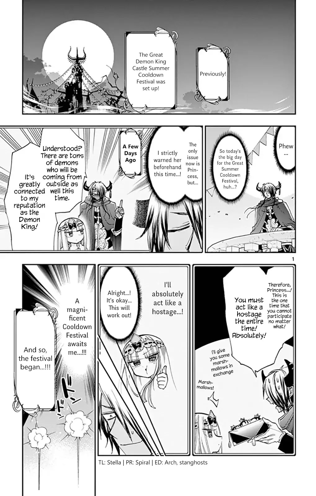 Maou-jou de Oyasumi Chapter 114 page 1 - Chapter 114: Hostage With Good Service