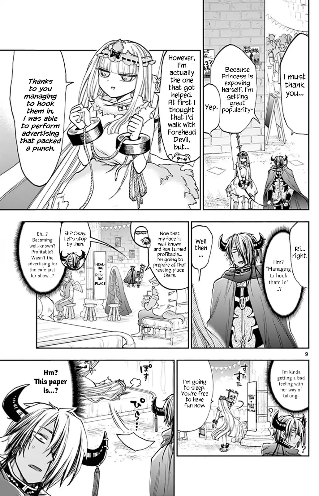Maou-jou de Oyasumi Chapter 114 page 9 - Chapter 114: Hostage With Good Service