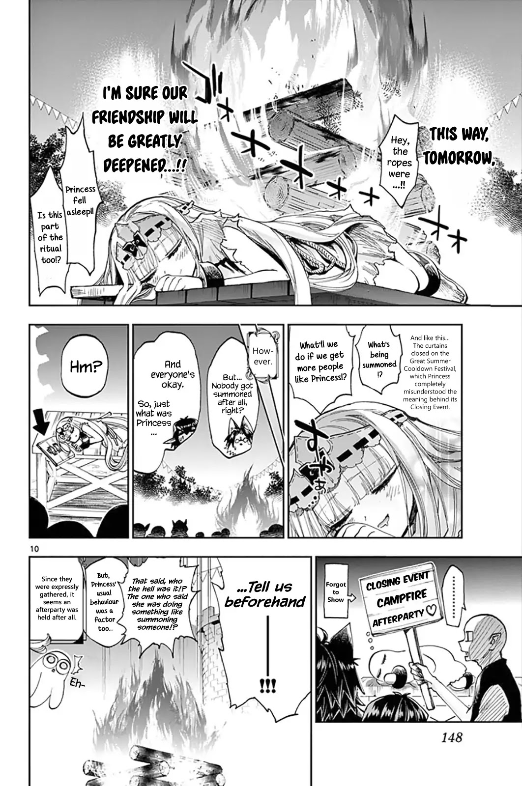 Maou-jou de Oyasumi Chapter 116 page 10 - Chapter 116: Burning After You Go "WAH!"