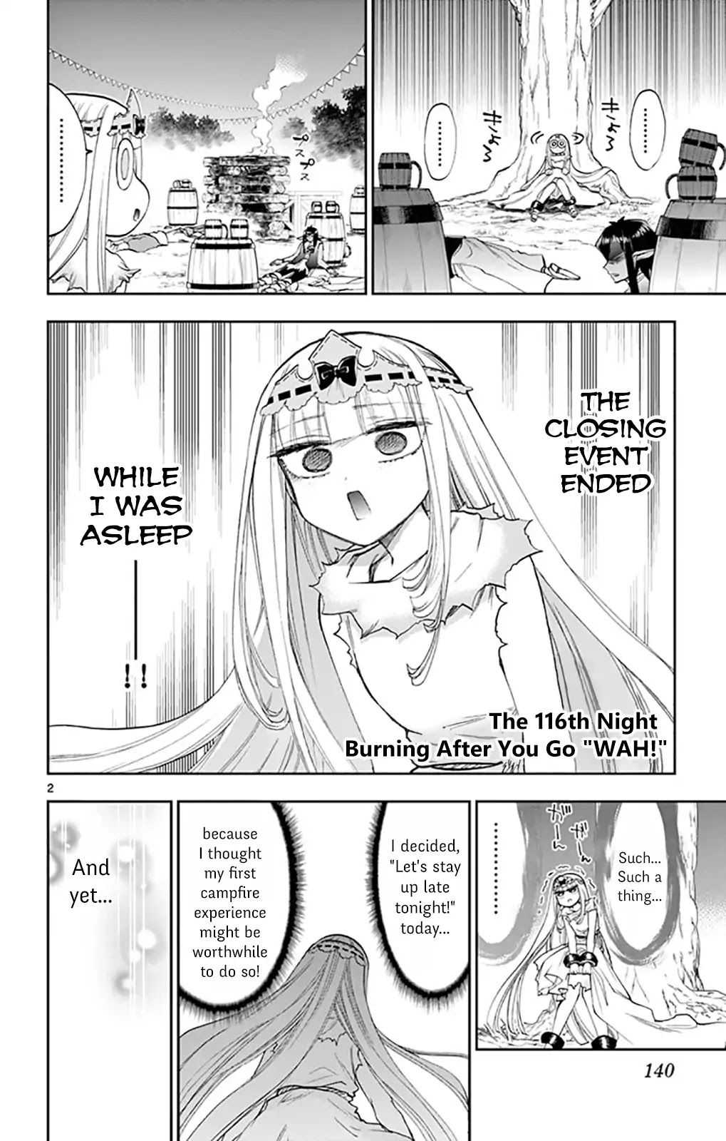 Maou-jou de Oyasumi Chapter 116 page 2 - Chapter 116: Burning After You Go "WAH!"