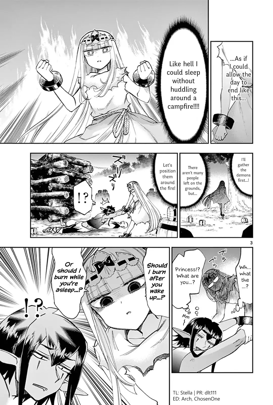 Maou-jou de Oyasumi Chapter 116 page 3 - Chapter 116: Burning After You Go "WAH!"