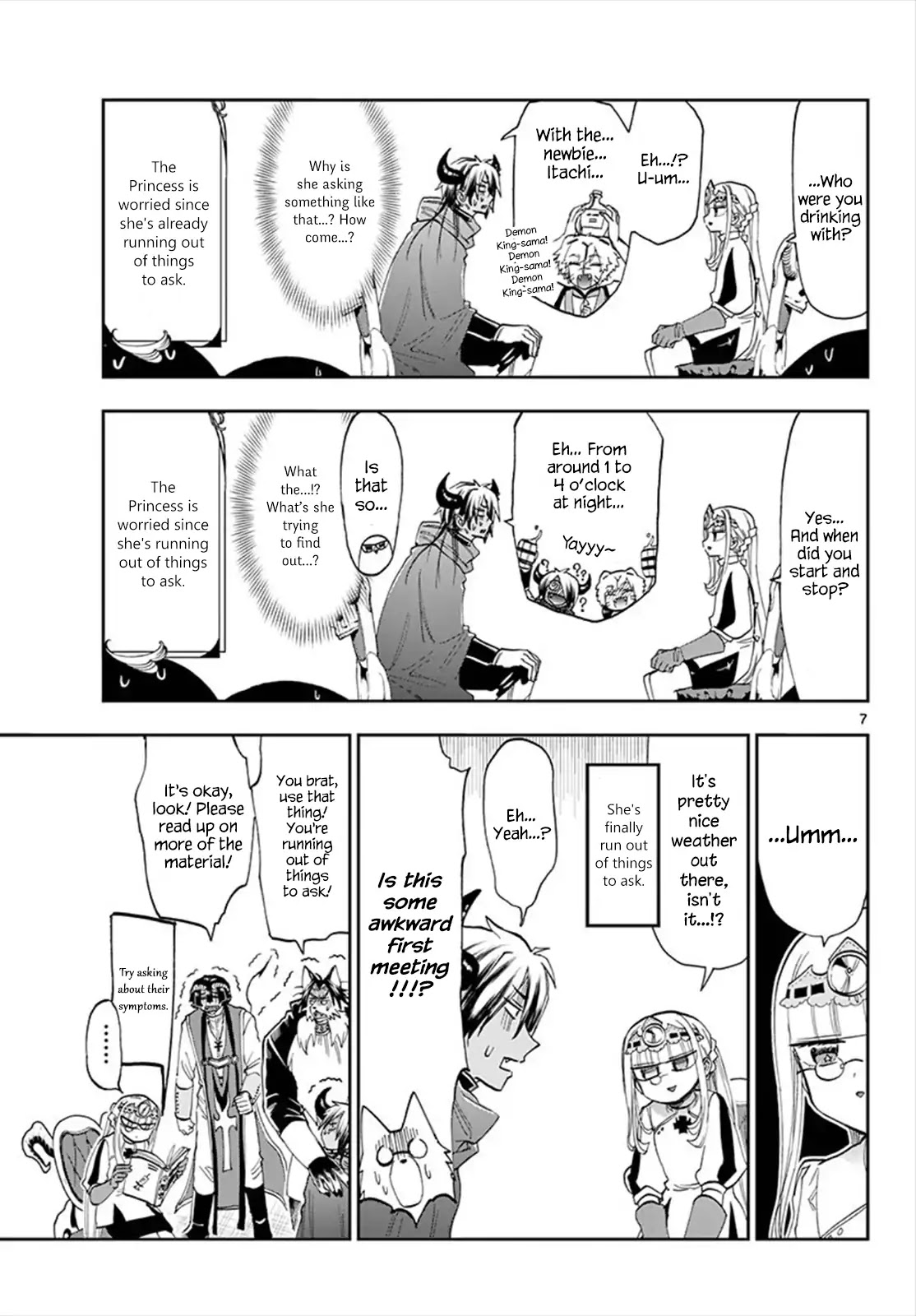 Maou-jou de Oyasumi Chapter 117 page 7 - Chapter 117: Those Who Drink Too Much Are All Bad