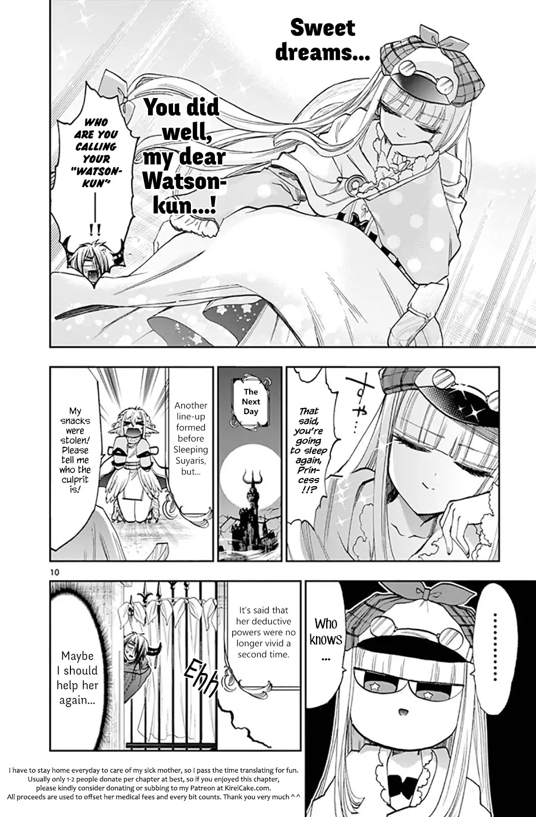 Maou-jou de Oyasumi Chapter 119 page 10 - Chapter 119: Case File: Sleeping Suyaris