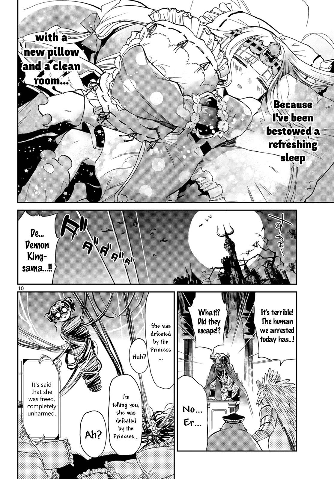 Maou-jou de Oyasumi Chapter 12 page 10 - Chapter 12: The Sea of Pillows and the Tower of Babel
