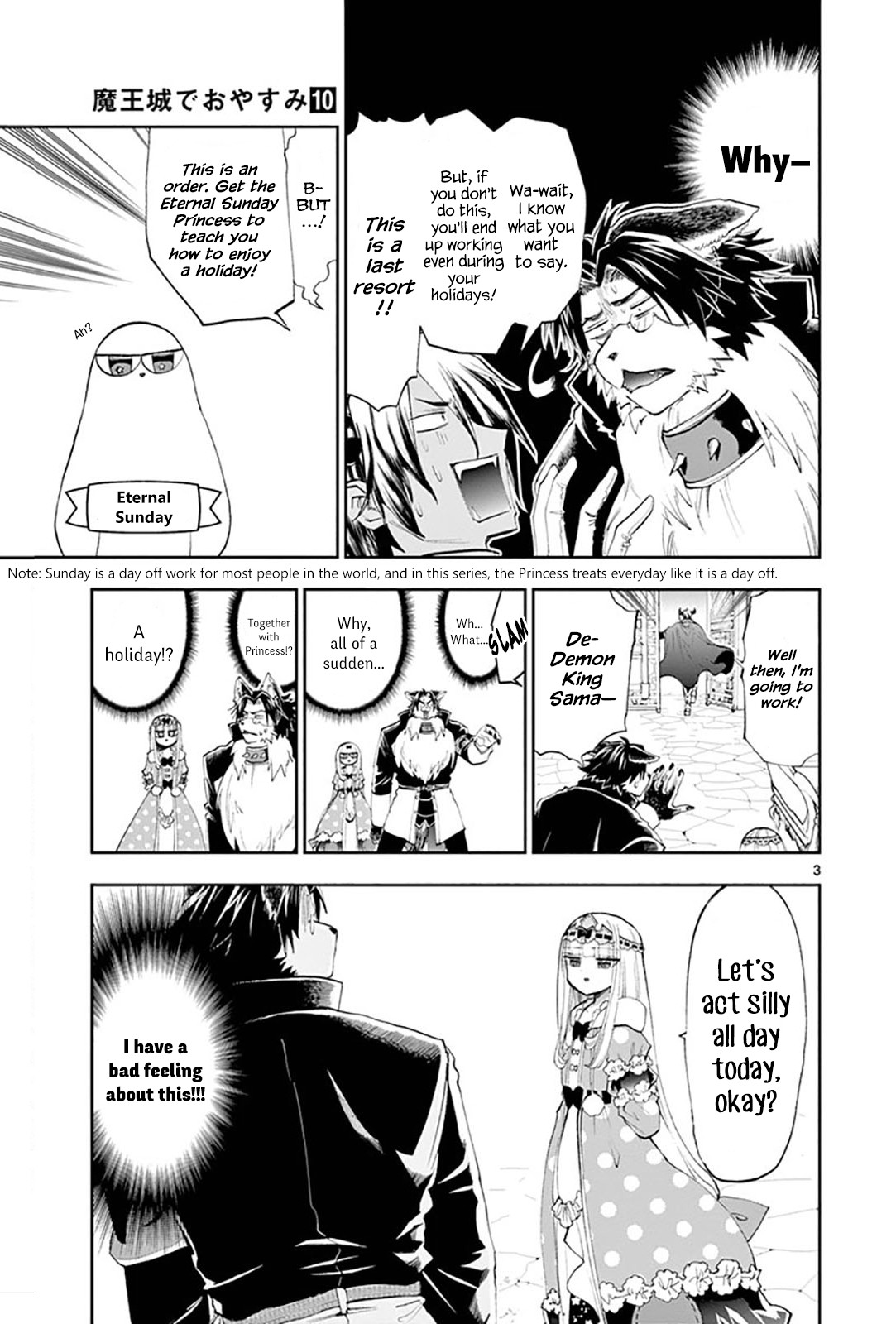 Maou-jou de Oyasumi Chapter 121 page 3 - Chapter 121: A Day of Sweet Dreams in the Demon Castle